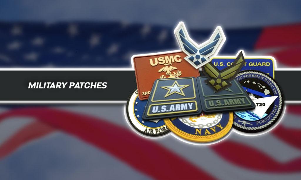 Custom Military Patches: Army, Navy, Air Force. US Based Supplier