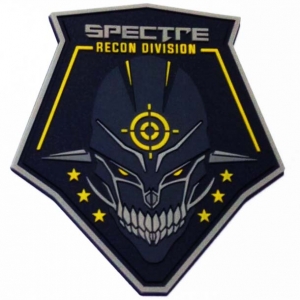 Recon Division Aviation PVC Patch: PVC Patch"Spectre Recon Div"
2D Design + 5 Colors
Sewing Channel
Hook and Loop Backing. Size: 2.547" x 2.75"