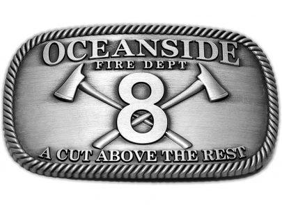 oceanside fire department belt buckle