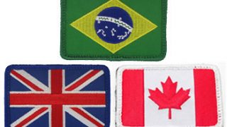 woven flag patches