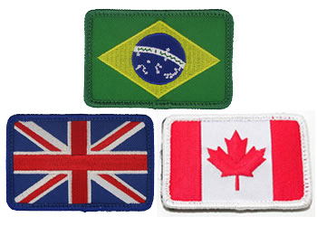 woven flag patches