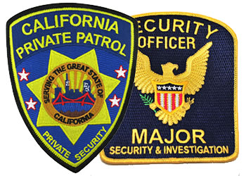 Wholesale security guard patches For Custom Made Clothes 