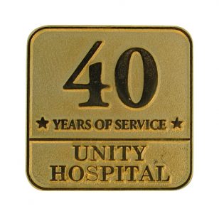 unity hospital award pin