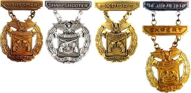 police and law enforcement marksmanship badges