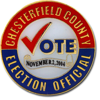 Political campaign election pins, custom enamel pins with epoxy coating