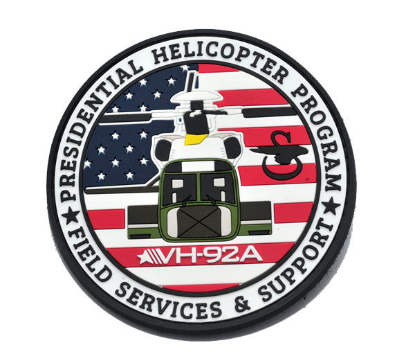 Field Services & Support Patch: PVC Patch
2D Design + 8-9 Colors
Sewing Channel
Hook and Loop Backing. Size: 4" Round