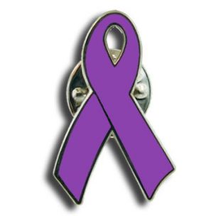 purpleawarenessribbonpin