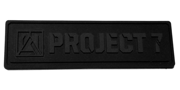 project7 black pvc label