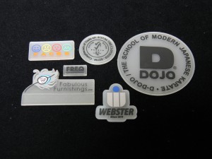 clear background pvc labels