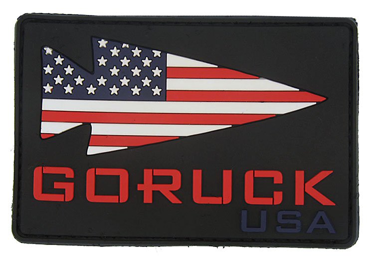 pvc patch with flag inlay