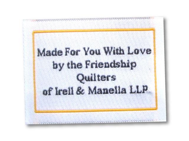 Custom Labels For Handmade Crafts: Quilts, Knitting & Crochet