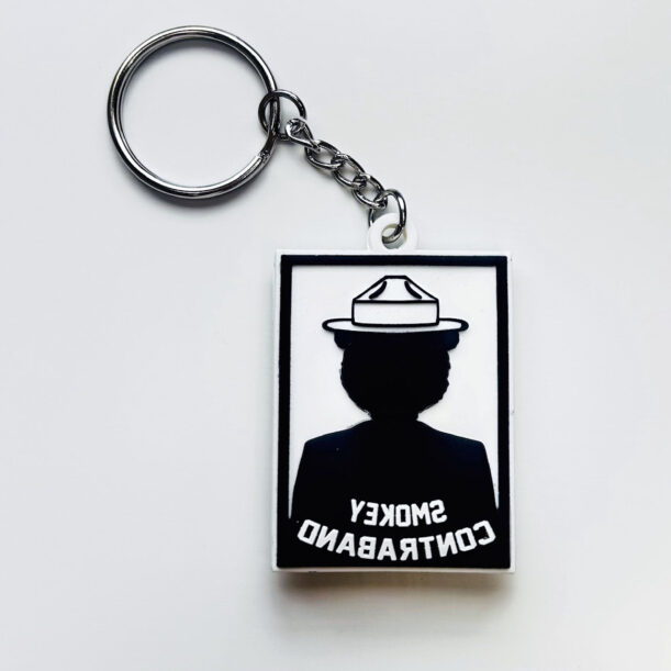 custom pvc keychain 3d back