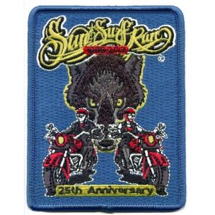 sun surf run 25th anniversary motorcycle patches