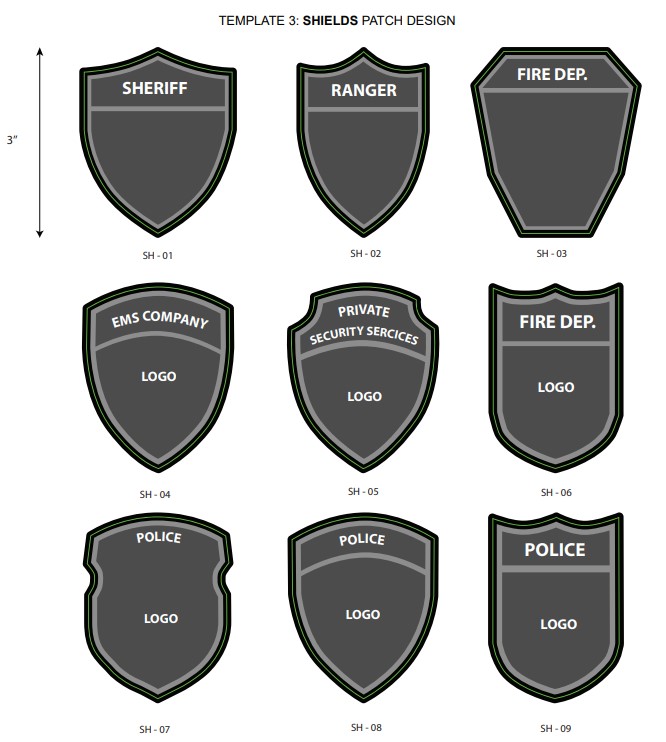 shields patch design templates