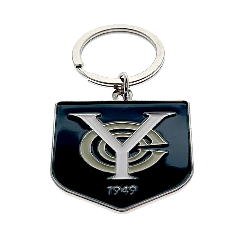 soft-enamel-keychain with key ring