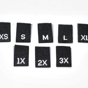 Woven Size Labels for Clothing - Bulk Packs | Ships Same Day