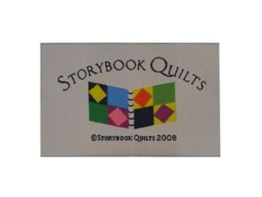 storybook woven quilt labels