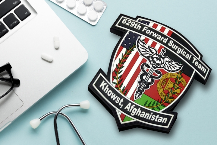 9. Custom Shape PVC Patch for Military Jackets