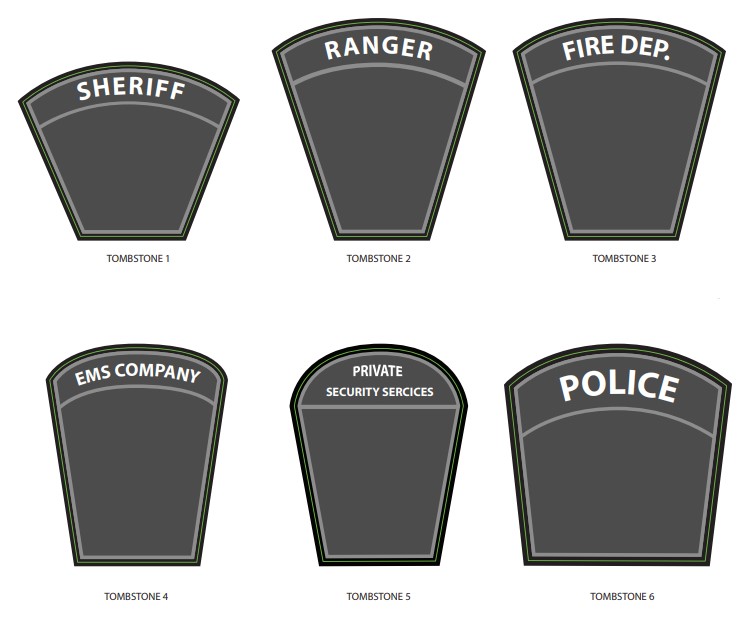 tombstones patch design template