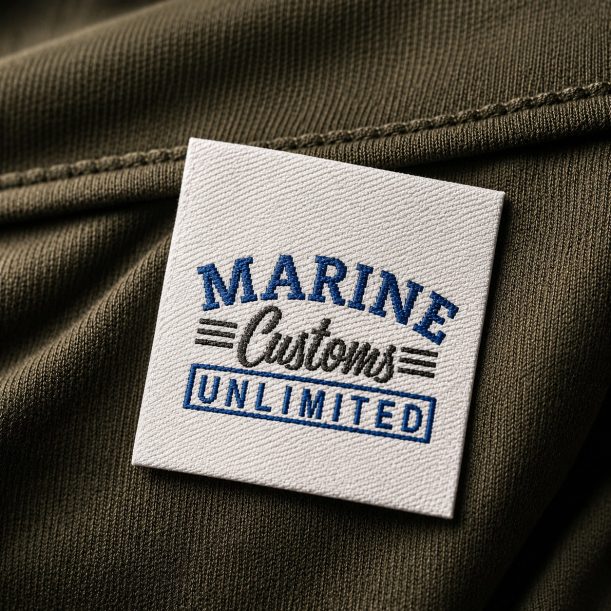 woven-damask-label-straight-cut-marine-customs
