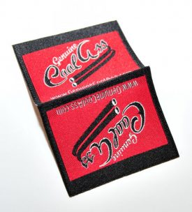 logo folded label