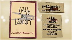 custom clothing labels and hangtags - little laundry
