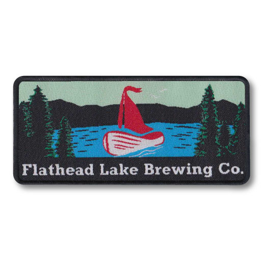 Flathead Lake Brewing Co. Custom Woven Patch 